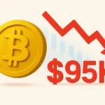 ۹۵,۰۰۰ دلار هم از دست رفت! سقوط قیمت بیت کوین به پایین‌ترین سطح ۶ ماهه
