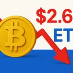 خروج ۲.۶ میلیارد دلار از ETF های بیت کوین در ۳ هفته اخیر