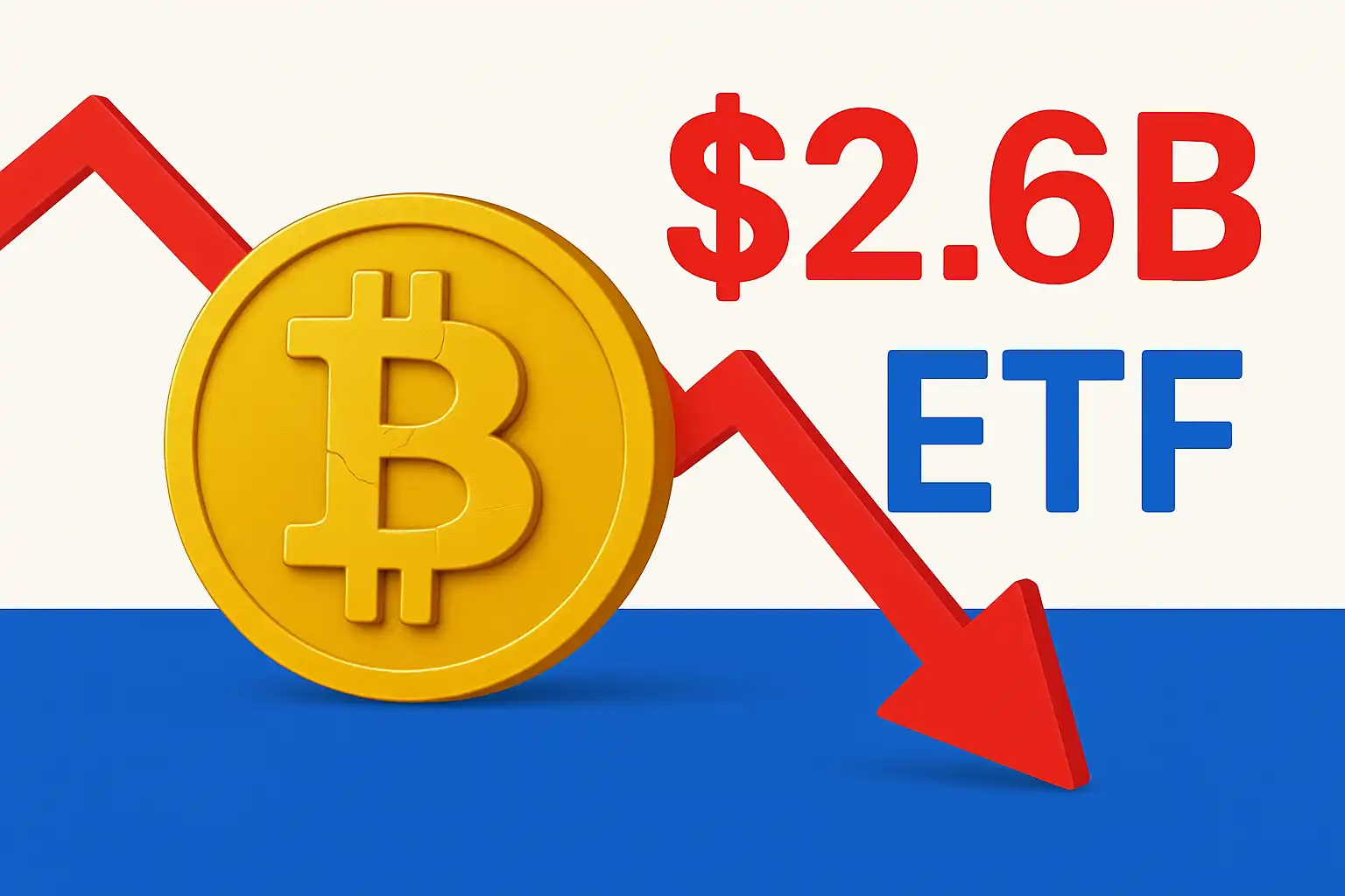 خروج 2.6 میلیارد دلار از ETF های بیت کوین در 3 هفته اخیر