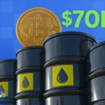 عبور قیمت بیت کوین از ۷۰,۰۰۰ دلار پس از ریزش سقوط قیمت نفت!