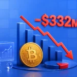 خروج ۳۳۲ میلیون دلاری از ETFهای بیت کوین همزمان با ریزش بیت کوین به کمتر از ۶۳ هزار دلار