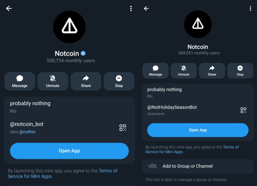 مقایسه نات کوین و Not Holiday Season
