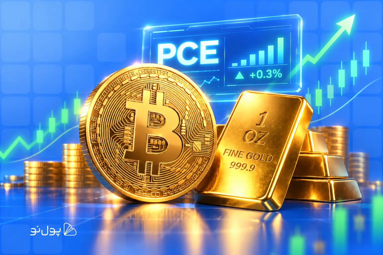 خوشخبری دادههای تورمی آمریکا برای بیت کوین و طلا؛ شاخص PCE کمتر از انتظار گزارش شد